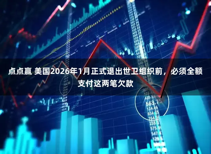 点点赢 美国2026年1月正式退出世卫组织前，必须全额支付这两笔欠款